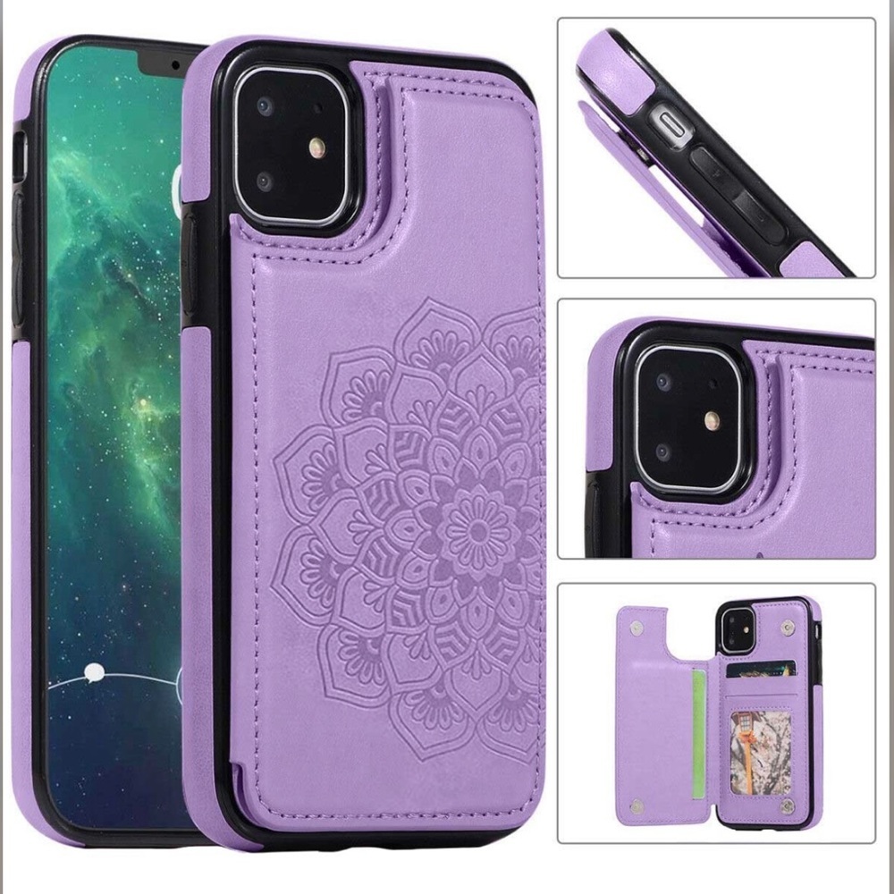 iPhone 14 Embossed Card Holder Wallet